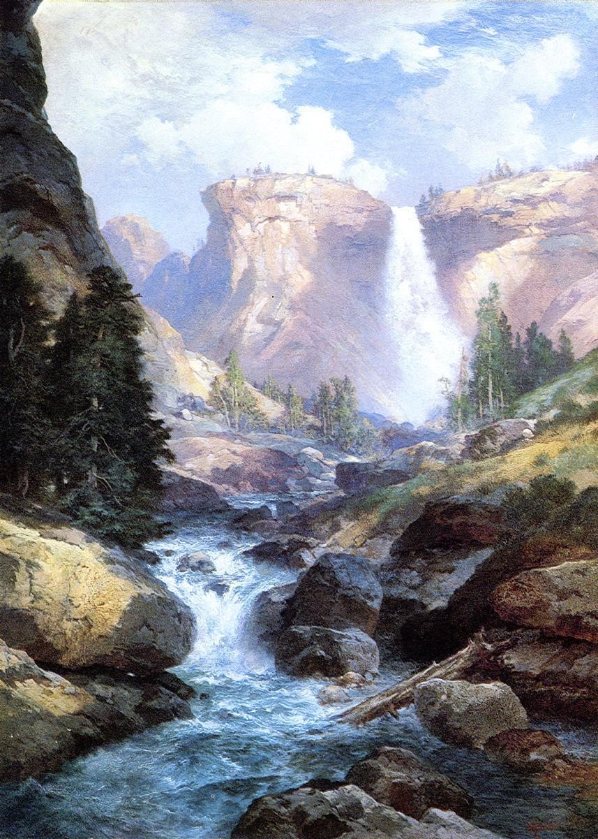 Thomas Moran Waterfall in Yosemite